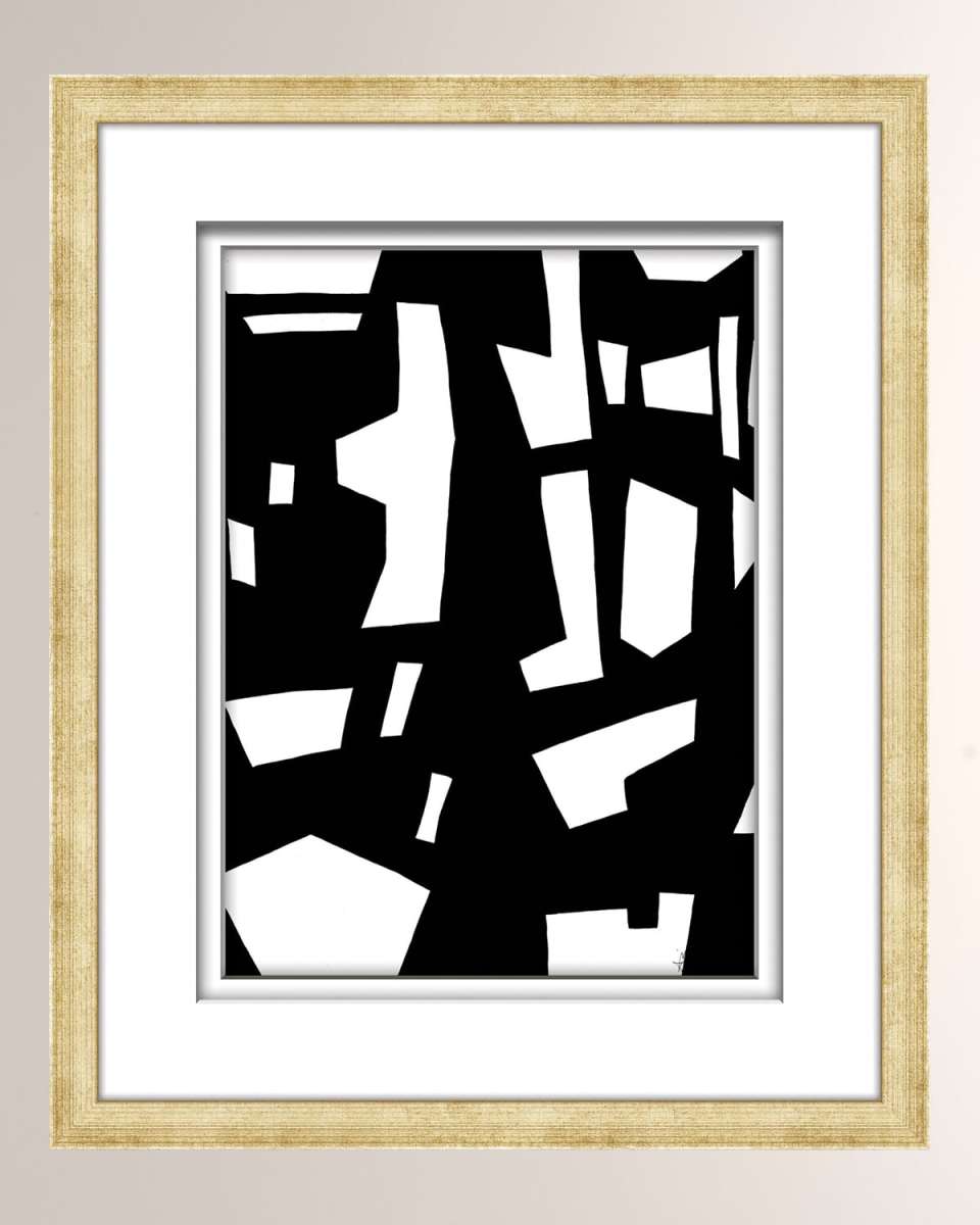 Black/White Abstract Art - 6